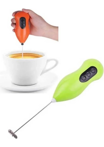 Kahve Köpürtücü Pilli Mini Mikser Kahve Süt Köpürtücü ve Karıştırıcı Latte Kahve Köpürtme Aparatı
