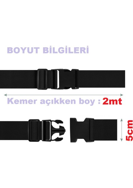 Valiz Kemeri Uzun Boy ,extra Kilitli ve Etiketli 2 Adet
