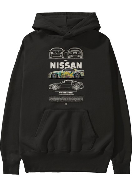 Nissan 350Z 2 Ön Baskılı Hoodie Oversize Kapüşonlu Sweatshirt Erkek Kadın Unisex fiyatları