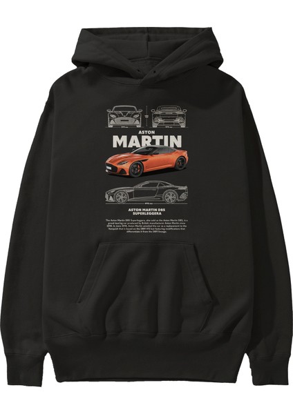 Aston Martın Dbs Ön Baskılı Hoodie Oversize Kapüşonlu Sweatshirt Erkek Kadın Unisex fiyatları
