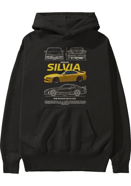 Nıssan Sılvıa 1 Ön Baskılı Hoodie Oversize Kapüşonlu Sweatshirt Erkek Kadın Unisex fiyatları