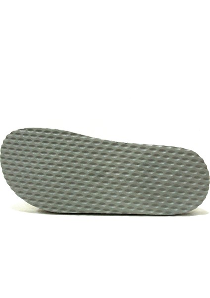 Gri Siyah Çift Tokalı Soft Anatomik Comfort Terlik