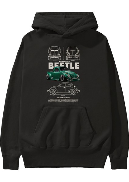 Volkswagen Beetle 1 Ön Baskılı Hoodie Oversize Kapüşonlu Sweatshirt Erkek Kadın Unisex fiyatları