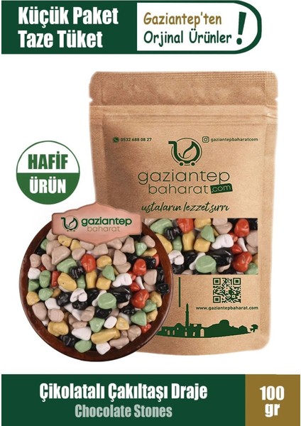 Çikolatalı Çakıltaşı Draje 100 gr