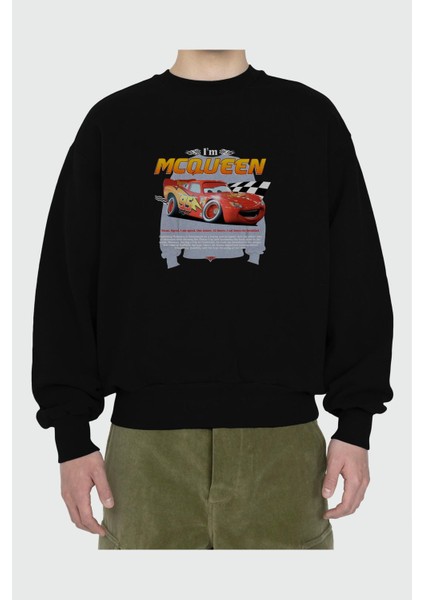 I Am Mcqueen Ön Baskılı Anime Oversize Sweatshirt Erkek Kadın Unisex fiyatları