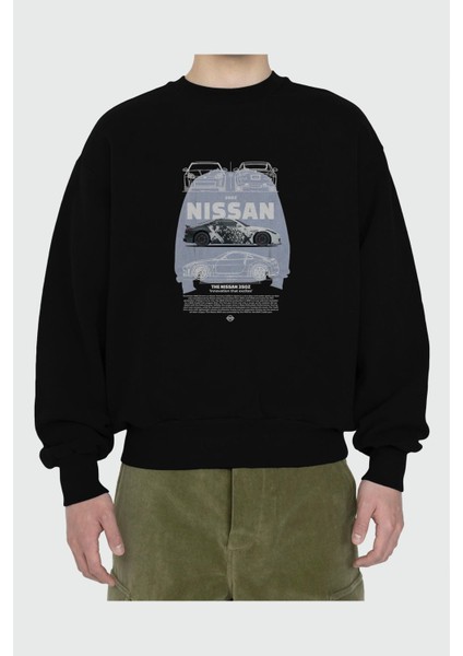 Nıssan 350Z 4 Ön Baskılı Anime Oversize Sweatshirt Erkek Kadın Unisex fiyatları