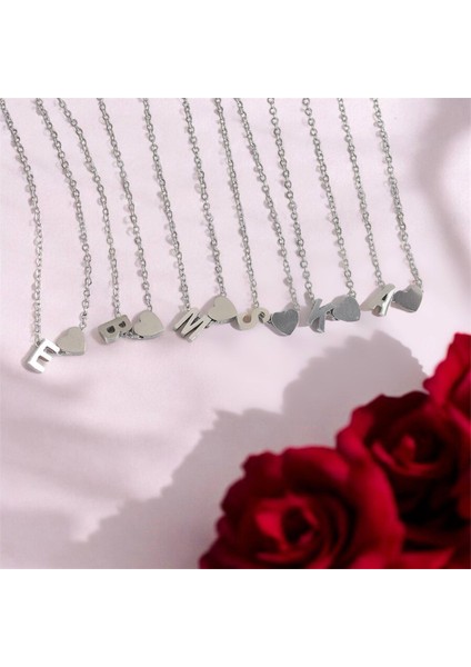 Sevgililergününe Özel Sevgiliye Anlamlı Hediyeçelik Harf Kadın Kolye Minimal fiyatları