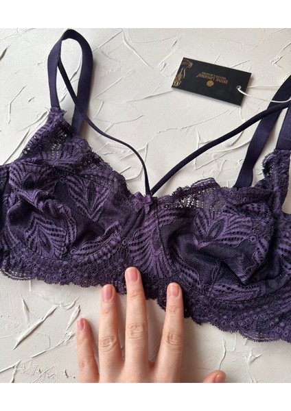 Tyla Dantelli C Cup Önü Şeritli Günlük Kullanım Balenli Şık Toparlayıcı Sütyen modelleri