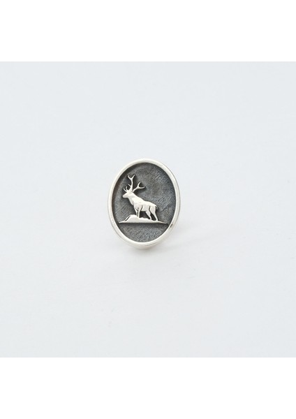 Deer Gümüş Broş 01