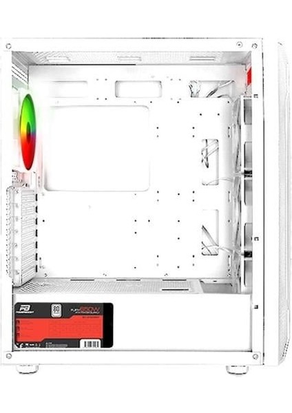VK-G3701W 4-Rgb Fanlı Gamıng Mıd-Tower Pc Kasası Beyaz
