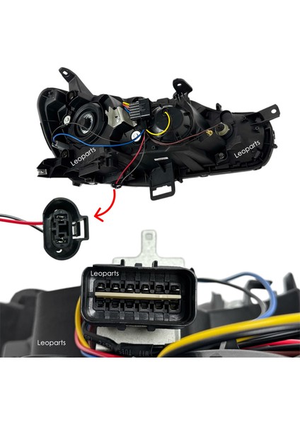 Mitsubishi Lancer Far Lambası Sol 2008-2012 8301B432