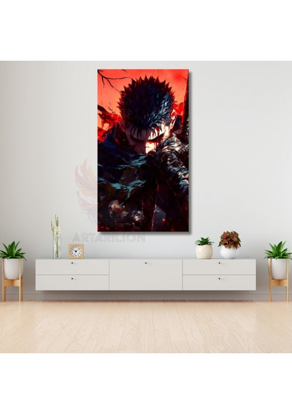 Kanvas Anime Tablosu Guts Berserk Temalı Dijital Baskı Kanvas Tablo Oyuncu Odası Tablosu modelleri