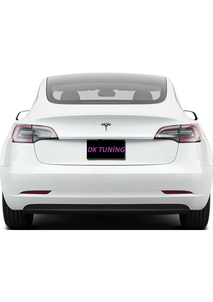 Tesla Logo Model 3 x Y 3m Parlak Siyah Rozet Amblem Seti