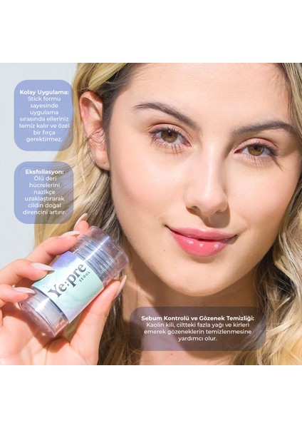 Kaolin Purifying Mud Stick Mask Siyah Nokta Temizleyici Sebum Dengeleyici Kil Maskesi Kore 40g fırsatları