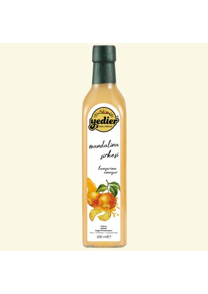 İçilebilir Doğal Fermantasyon Katkısız Mandalina Sirkesi 500ml