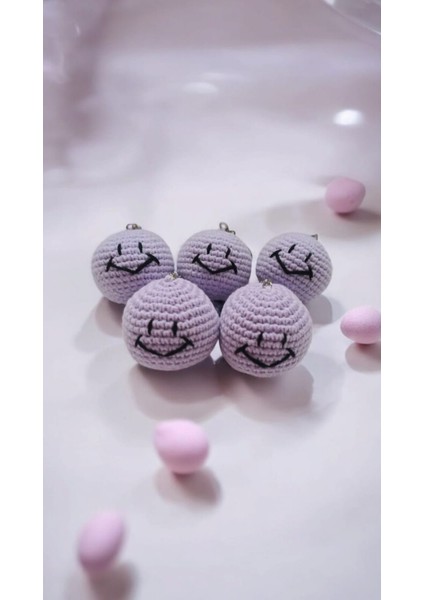 Amigurumi Gülen Yüz Anahtarlık 1 Adet Fiyatıdır