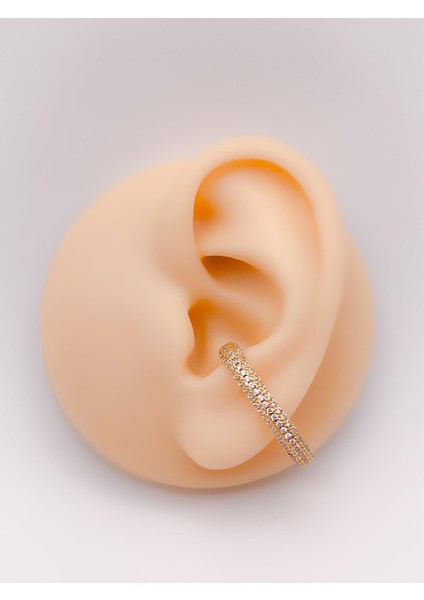 Cerrahi Çelik Piercing Zirkon Taşlı Anti Tragus Piercing (1ADET)