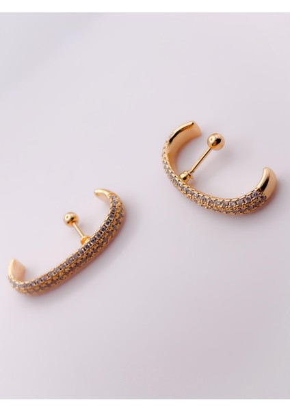 Cerrahi Çelik Piercing Zirkon Taşlı Anti Tragus Piercing (1ADET) modelleri