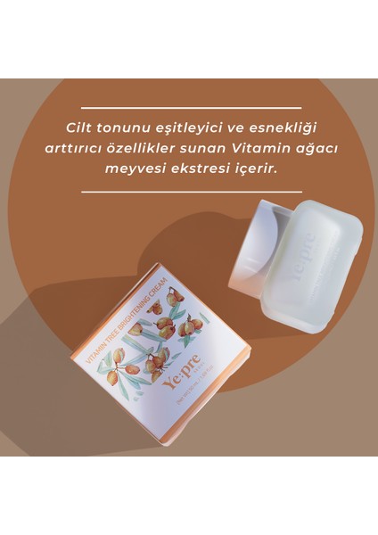 Vitamin Tree Brightening Cream Ton Eşitleyici Nemlendirici Niacinamide Kore 50ml modelleri
