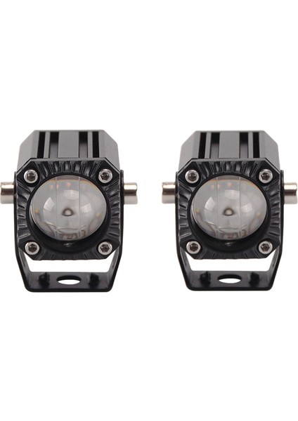 Offroad sis lambası 3.5cm beyaz-sarı 10w 12-80v set / LASS348