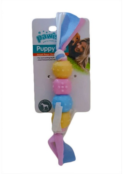 Puppy Life Diş Çıkarma Oyuncağı Ipli Top 11