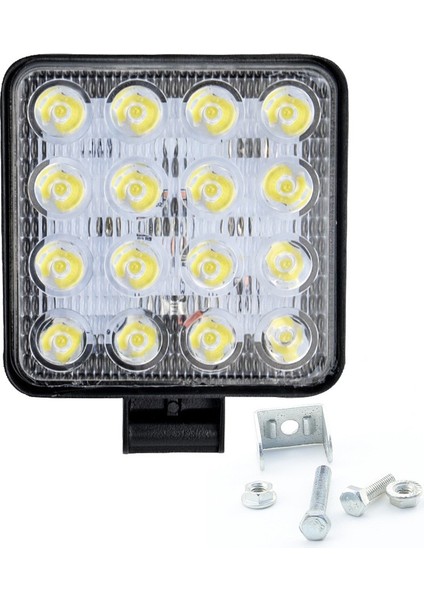 Çalışma lambası 10,5 x10,5 cm 16led 12-60v adet/ LASS308 modelleri