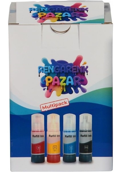103 Mürekkep Epson L3110/L3111/L3150/L3151/L4150/L6190/L6160/L4160 KUTULU (Muadil) 4 Renk (Siyah Kırmızı Mavi Sarı fiyatları