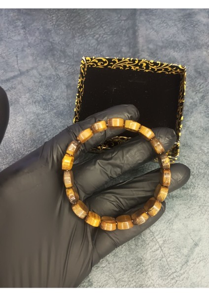 Kaplan Gözü Doğal Taş Rolex Bileklik