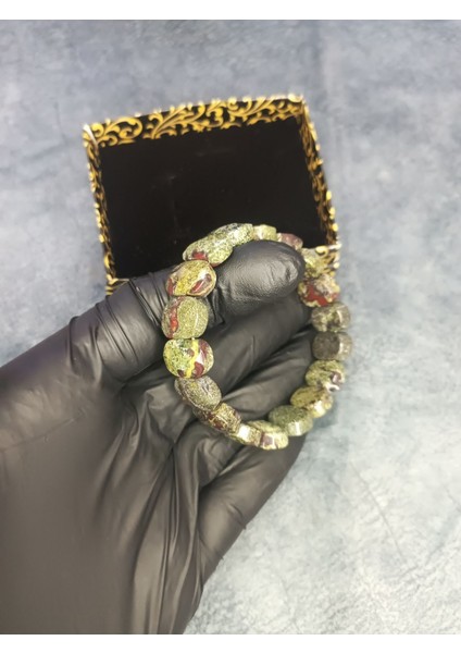Mos Tesbih Unakit Doğal Taş Rolex Bileklik