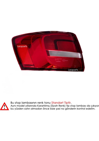 Volkswagen Jetta 7 Stop Lambası Dış Sol 2014-2017 5C6945095H
