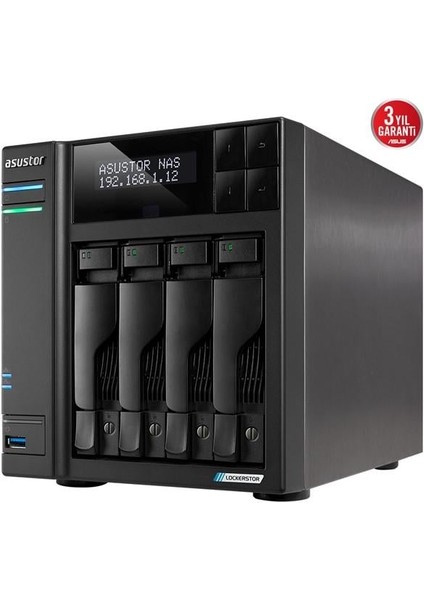 Lockerstor 4 Gen2 AS6704T-16GB Celeron N5105-16GB Ram-4diskli Nas Server (Disksiz)