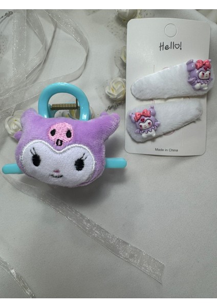 Kız Çocuk Figürlü ve Çıtçıtlı Toka Seti