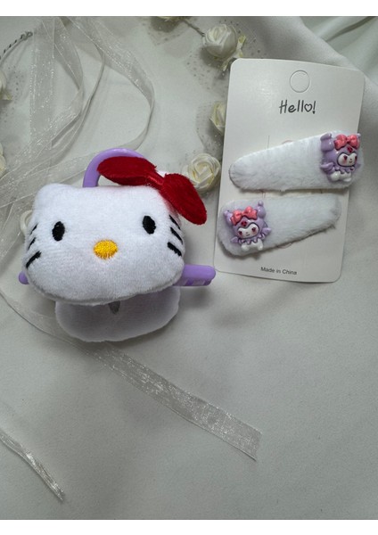 Kız Çocuk Figürlü ve Çıtçıtlı Toka Seti