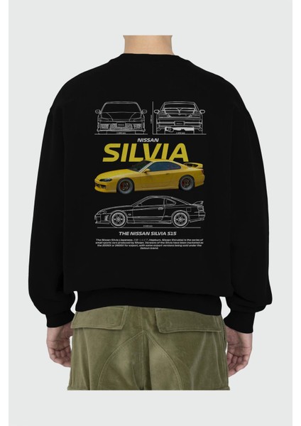 Nıssan Sılvıa 1 Arka Baskılı Anime Oversize Sweatshirt Erkek Kadın Unisex fiyatları