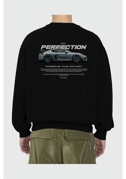 Thıs Is Perfectıon Arka Baskılı Anime Oversize Sweatshirt Erkek Kadın Unisex fiyatları