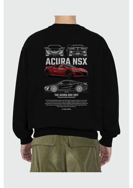 Honda Acura Nsx 1 Arka Baskılı Anime Oversize Sweatshirt Erkek Kadın Unisex fiyatları