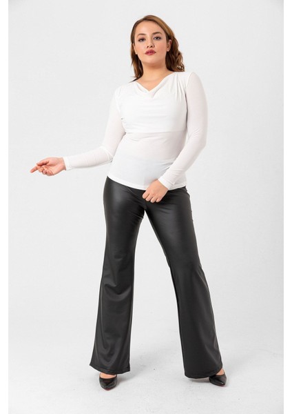 Büyük Beden Degaje Yaka Bluz fiyatları