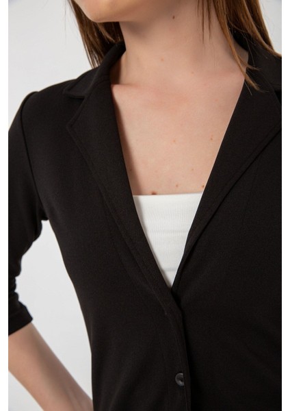 Truvakar Kol Ceket Yaka Düğmeli Krep Hırka/ceket fırsatları