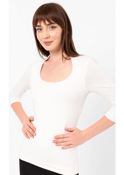 U Yaka Slim Fit Bluz