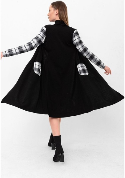 Oduncu Kol ve Cep Detaylı Triko Hırka modelleri