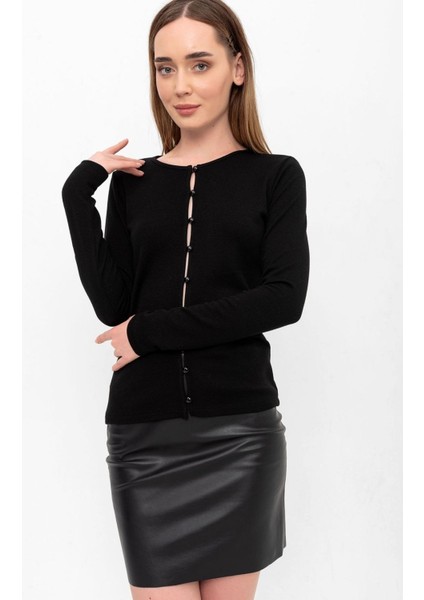 Triko Düğmeli Hırka