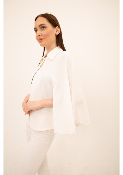 Gömlek Yaka Relax Pelerin & Panço indirimleri