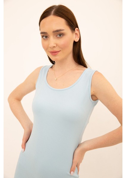 Yırtmaç Detay Yazlık Kaşkorse Ince Fitilli Elbise modelleri