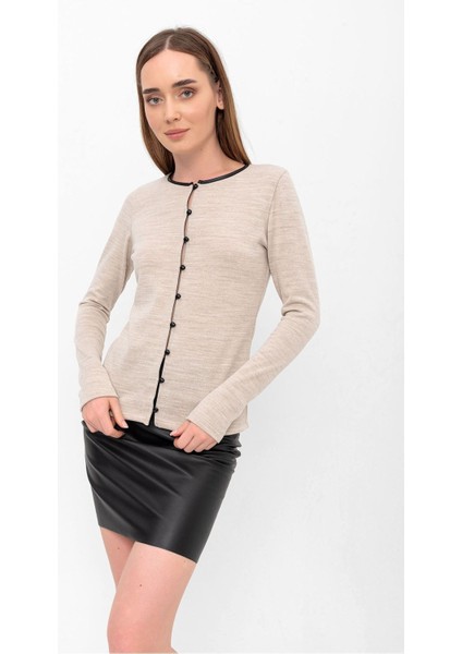 Triko Düğmeli Hırka modelleri