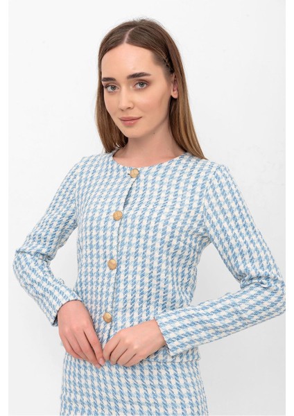 Dokulu Kısa Blazer Ceket & Hırka modelleri