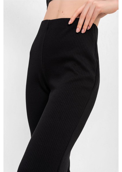 Yarım Ispanyol Paça Lastikli Kaşkorse Pantolon modelleri