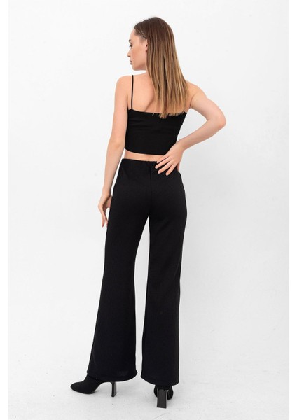 Yarım Ispanyol Paça Lastikli Kaşkorse Pantolon fırsatları