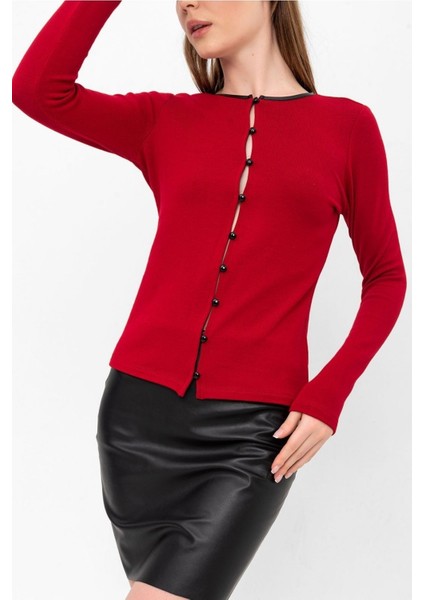 Triko Düğmeli Hırka