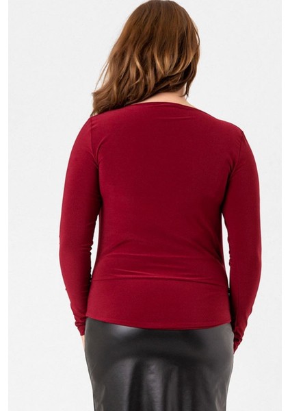 Büyük Beden Degaje Yaka Bluz indirimleri