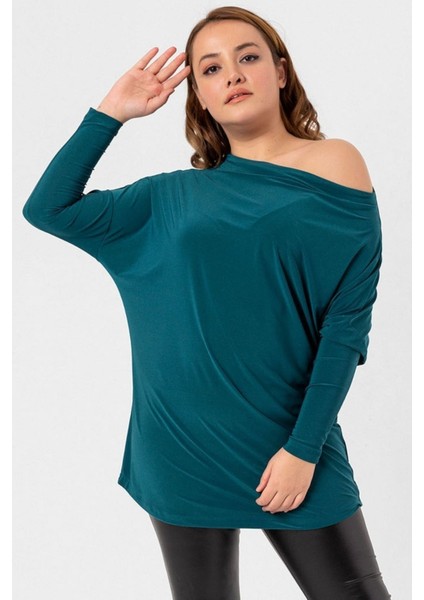 Büyük Beden Kayık Yaka Bluz & Tunik
